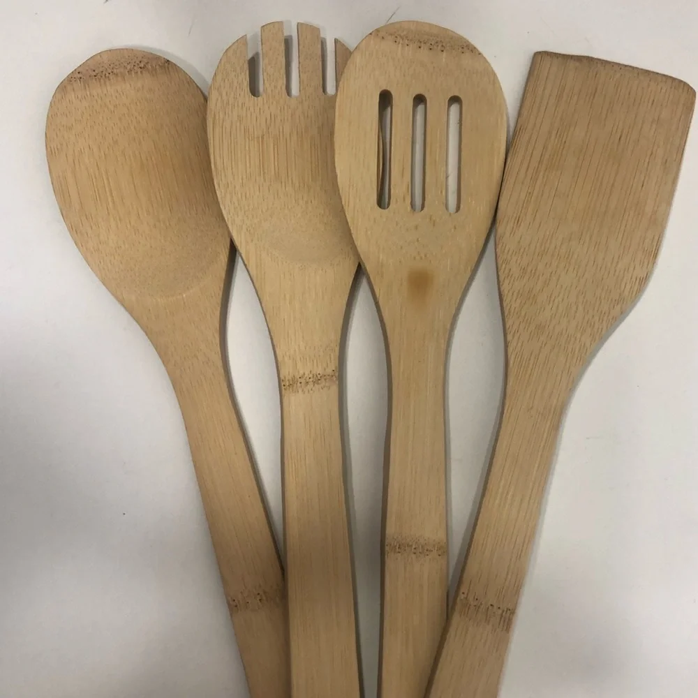 Four piece Bamboo Utensils